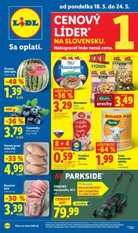 LIDL leták - Od pondelka 18.5.2026 (2026-05-18 - 2026-05-24)