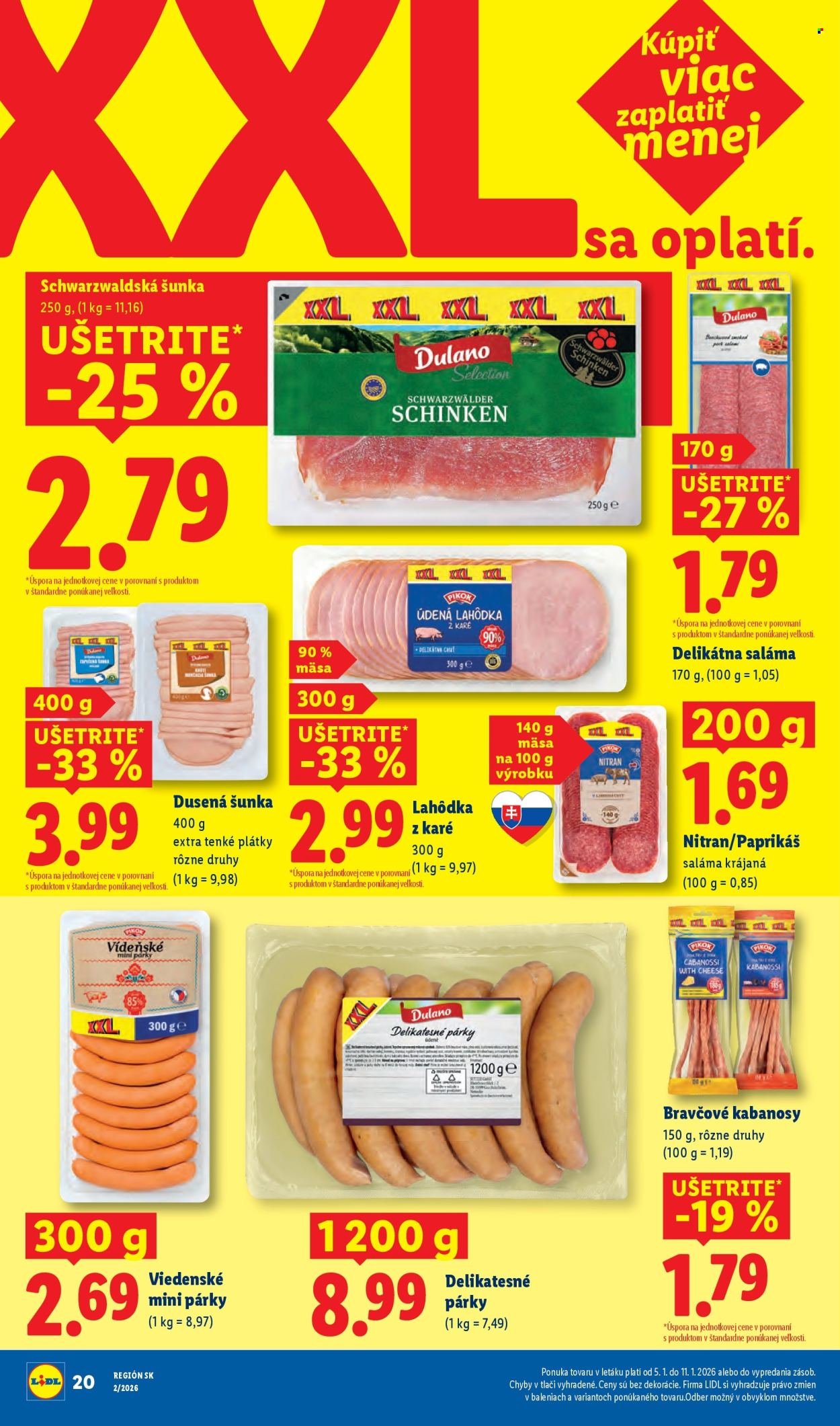 LIDL leták - Od štvrtka 8.1.2026 (2026-01-08 - 2026-01-11) | 62