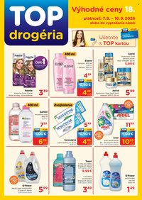 TOP DROGÉRIA leták - Od pondelka 7.9.2026