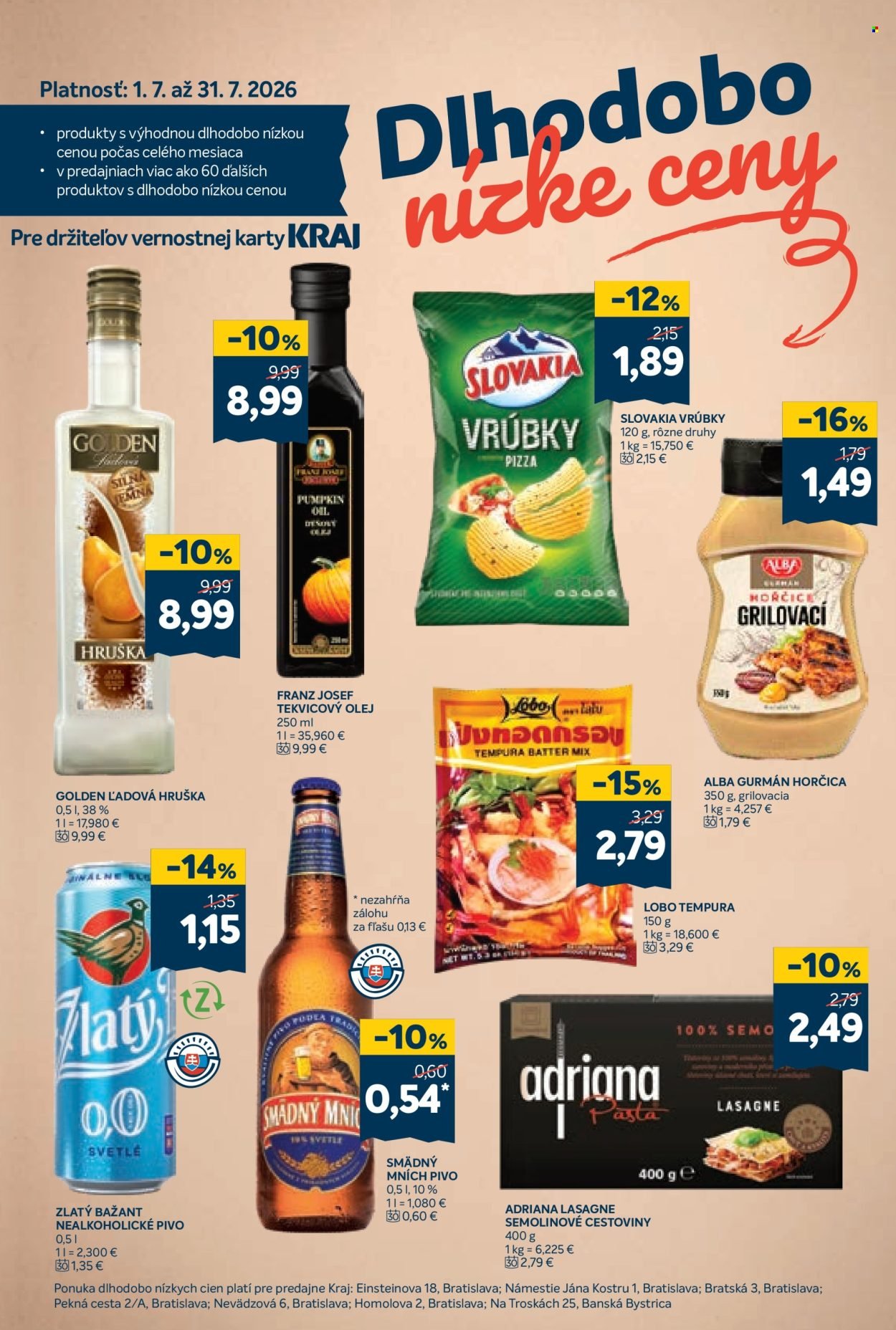 KRAJ leták - Od štvrtka 23.7.2026