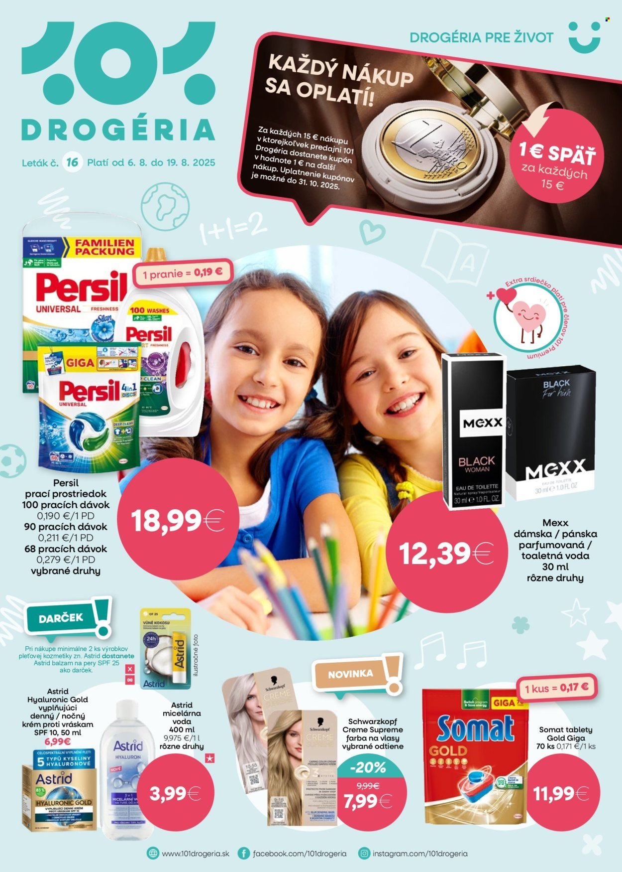 101 DROGERIE leták - Od stredy 6.8.2025 (2025-08-06 - 2025-08-19) | 1