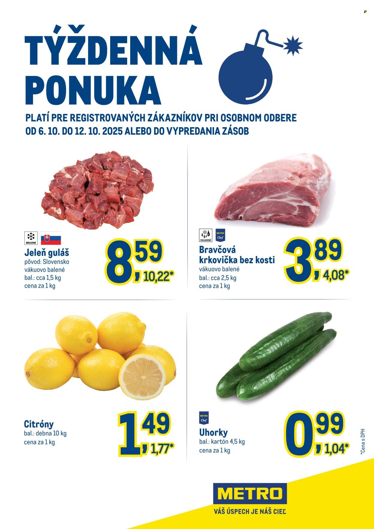 METRO leták - Týždenná ponuka (2025-10-06 - 2025-10-12) | 1
