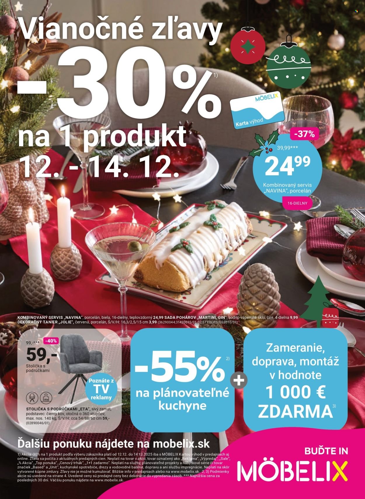 MÖBELIX leták - Vianočné zľavy -30% na 1 produkt (2025-12-08 - 2025-12-28) | 1