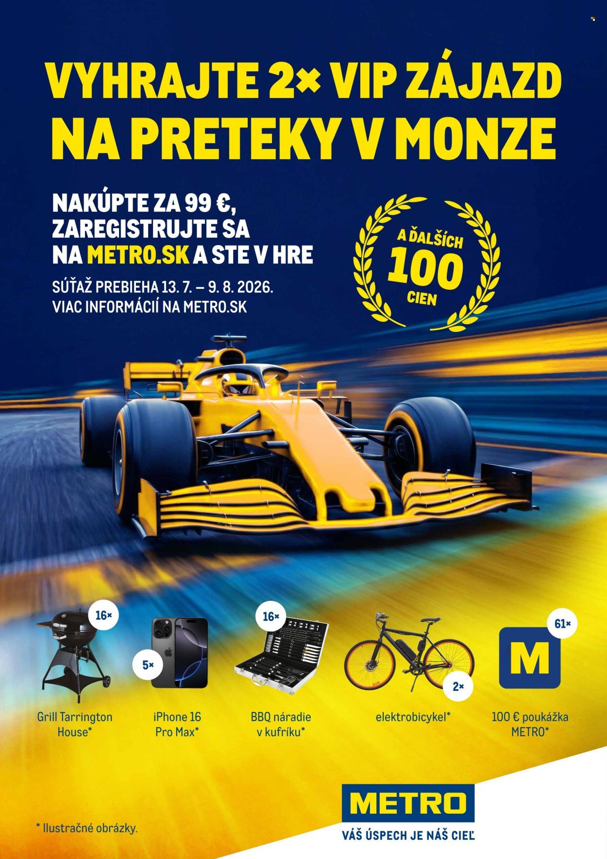 METRO leták - Letná súťaž Monza