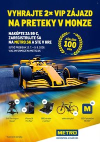 METRO leták - Letná súťaž Monza