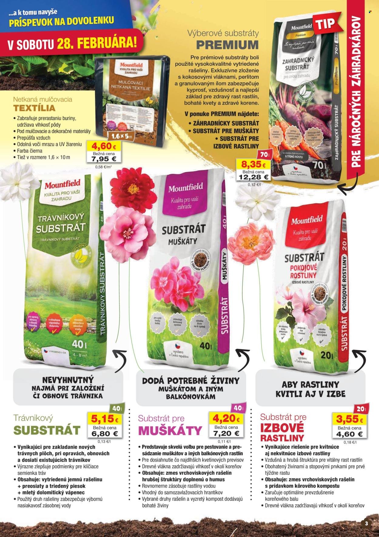 MOUNTFIELD leták - Katalóg pestovateľských potrieb (2026-02-17 - 2026-02-28) | 3