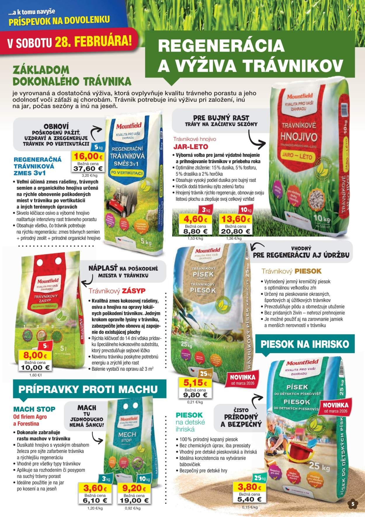 MOUNTFIELD leták - Katalóg pestovateľských potrieb (2026-02-17 - 2026-02-28) | 5