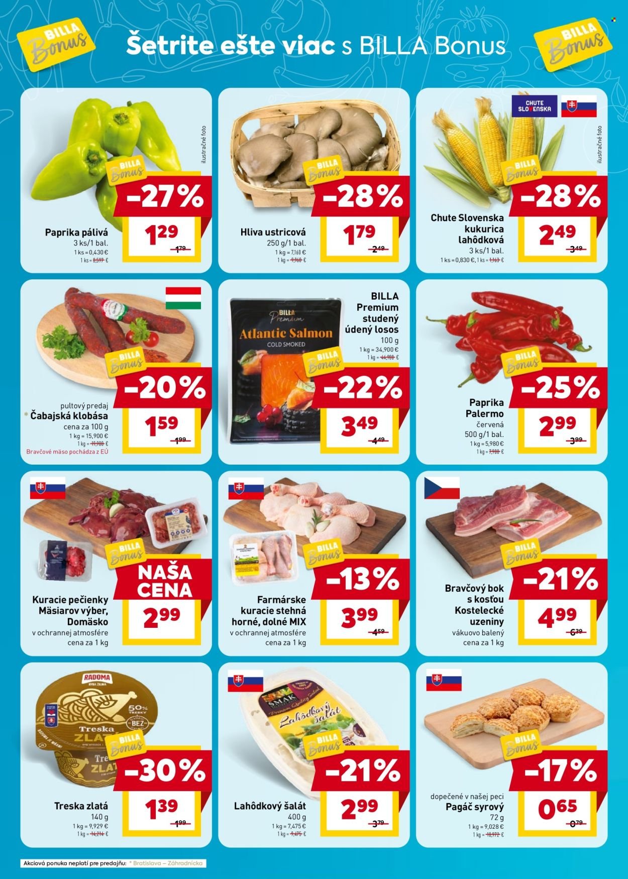 BILLA leták - Bonus leták