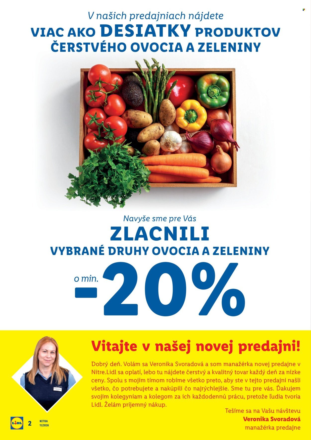 LIDL leták - Nová predajňa v Nitre (2026-03-09 - 2026-03-15) | 2