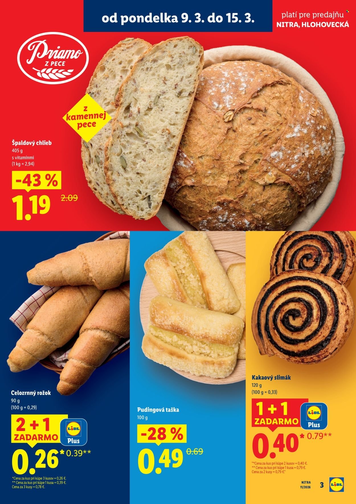 LIDL leták - Nová predajňa v Nitre (2026-03-09 - 2026-03-15) | 3