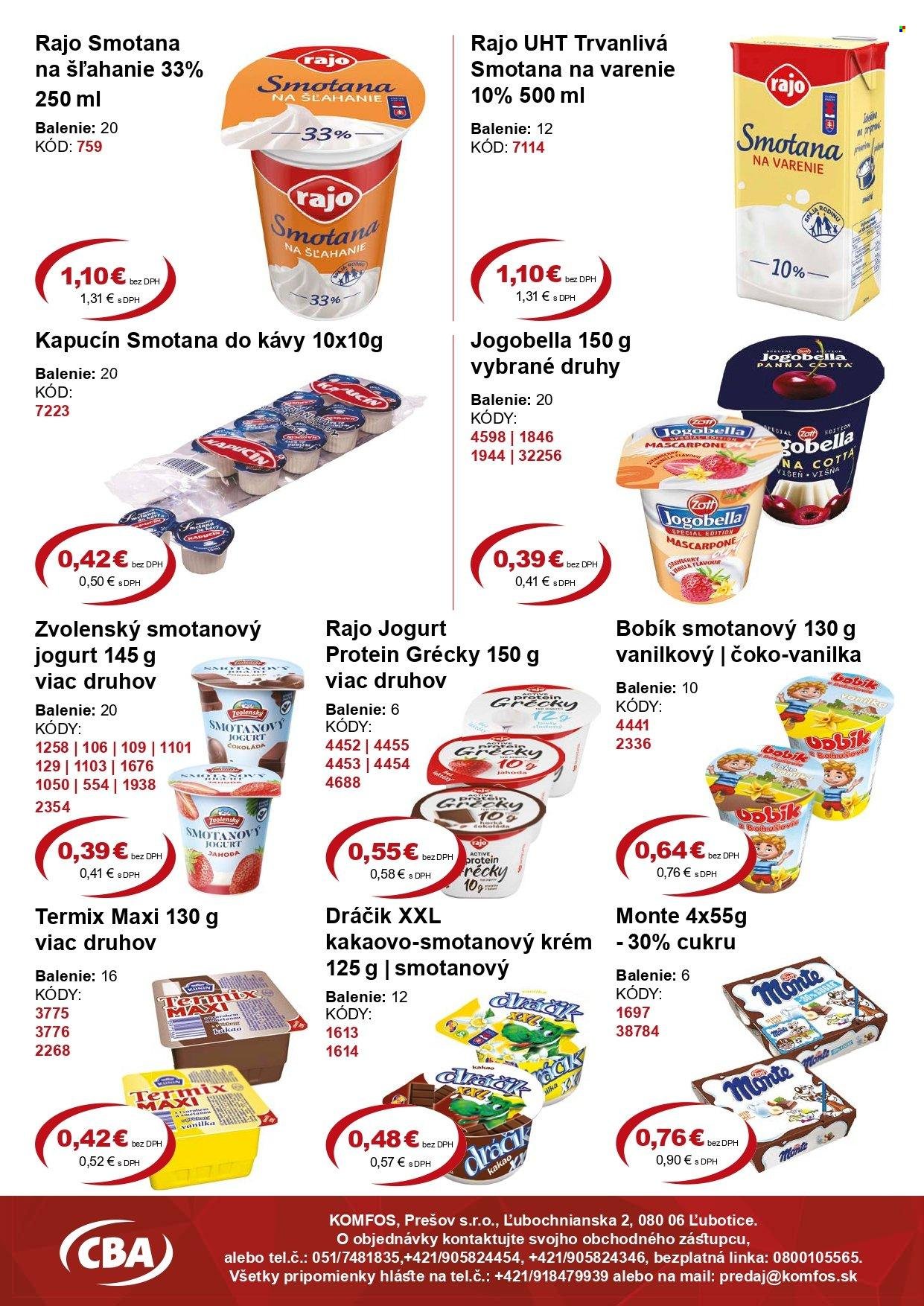 CBA KOMFOS leták - Výhodná ponuka VEĽKOOBCHOD