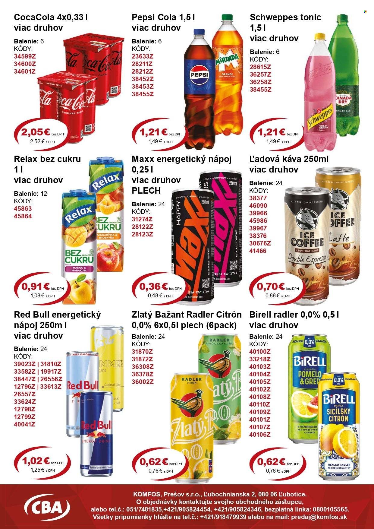 CBA KOMFOS leták - Výhodná ponuka VEĽKOOBCHOD