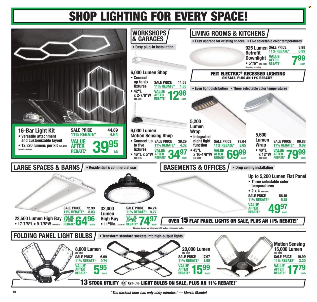 MENARDS ad - 11% Rebate* Sale