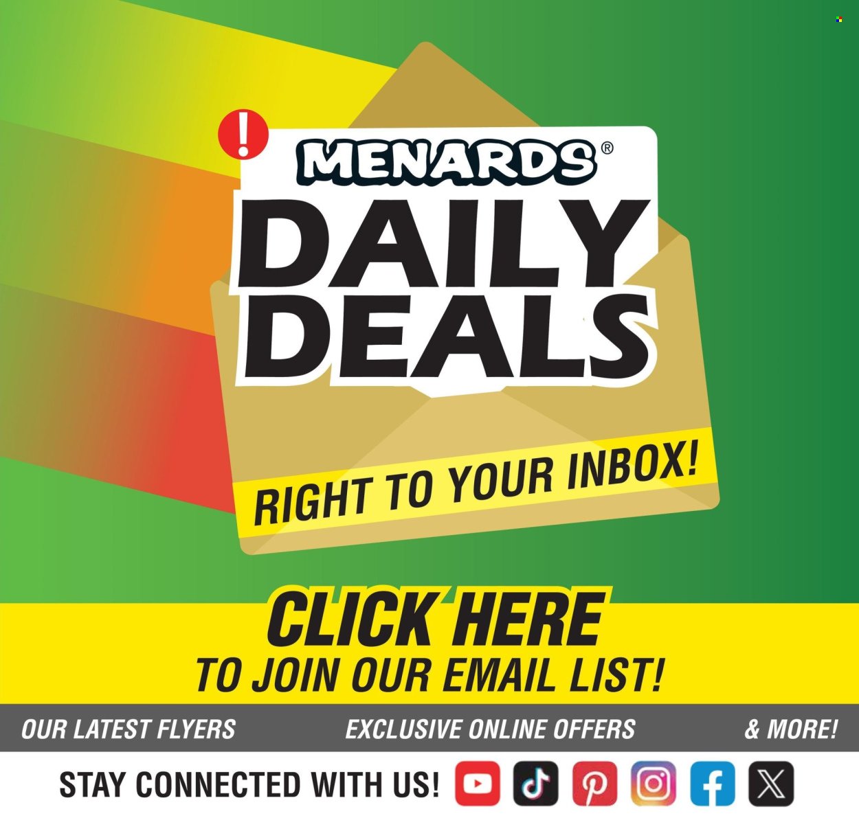 MENARDS ad - 11% Rebate* Sale