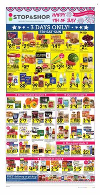 STOP & SHOP ad - from Fri, July 3, 2026