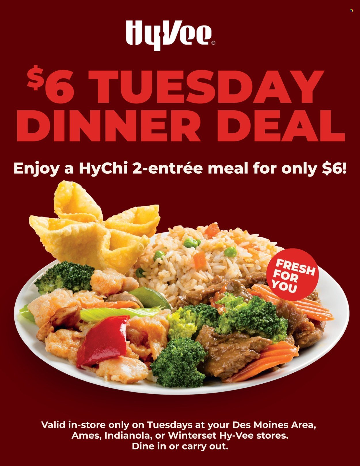 HY-VEE ad - Tuesday Dinner Deal
