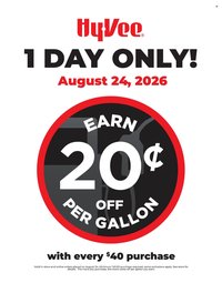 HY-VEE ad - 1 Day Only