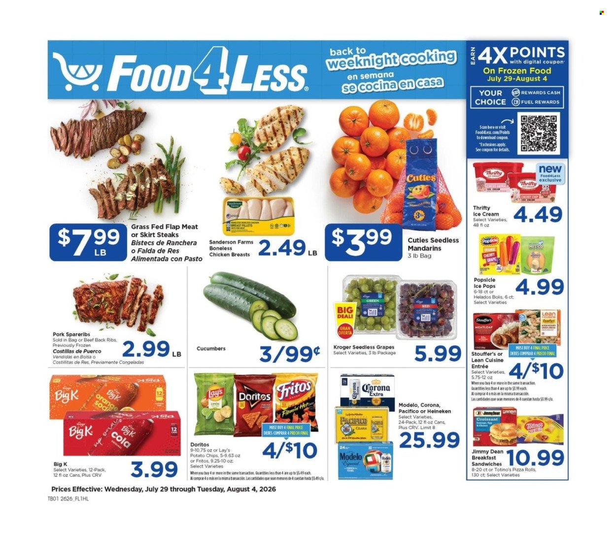 FOOD 4 LESS ad - Weekly Ad