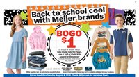 MEIJER ad - Extra Savings on School Styles