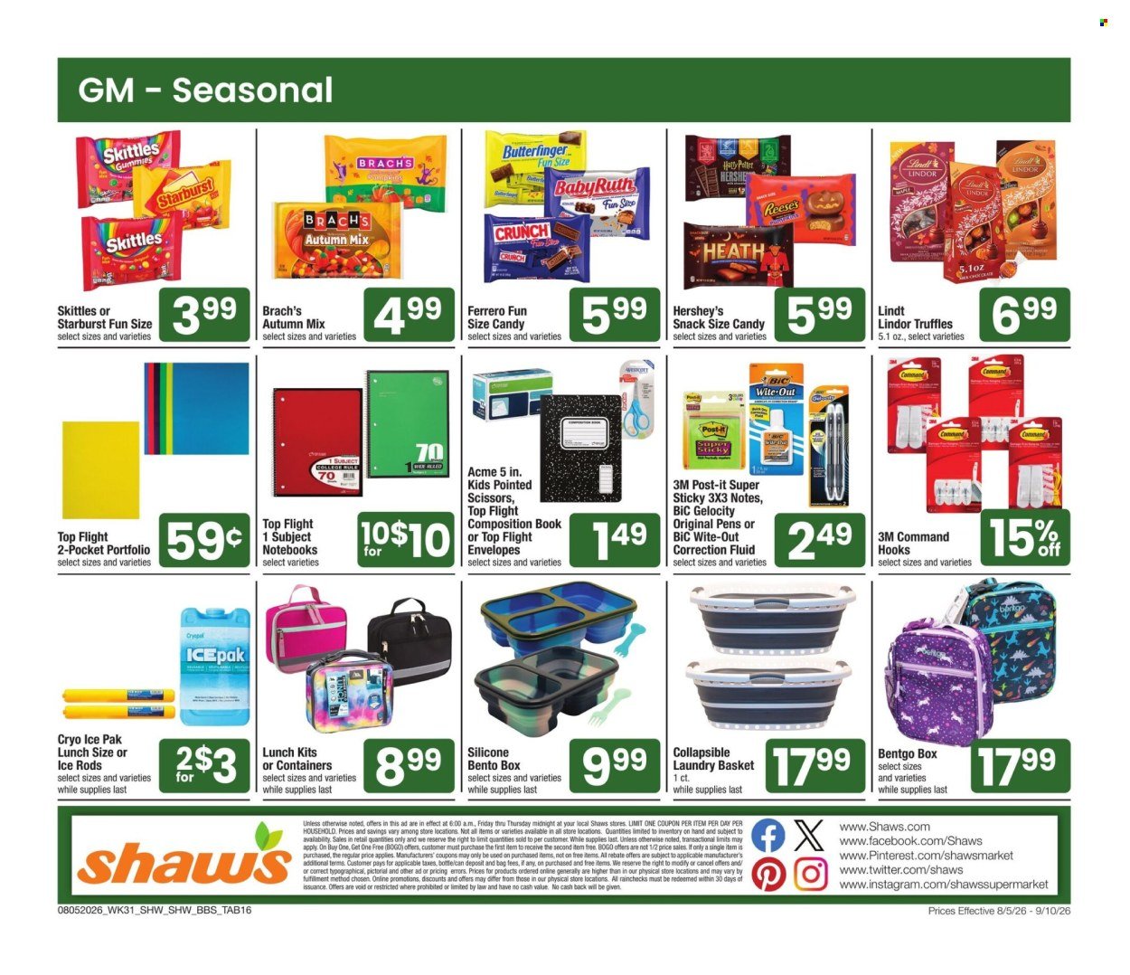 SHAW’S ad - Big Book of Savings