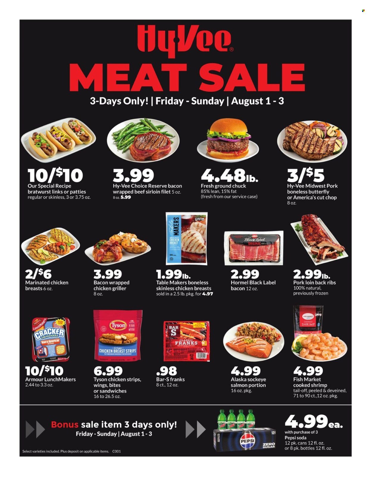 HY-VEE ad - Meat Sale! (2025-08-01 - 2025-08-03) | 1