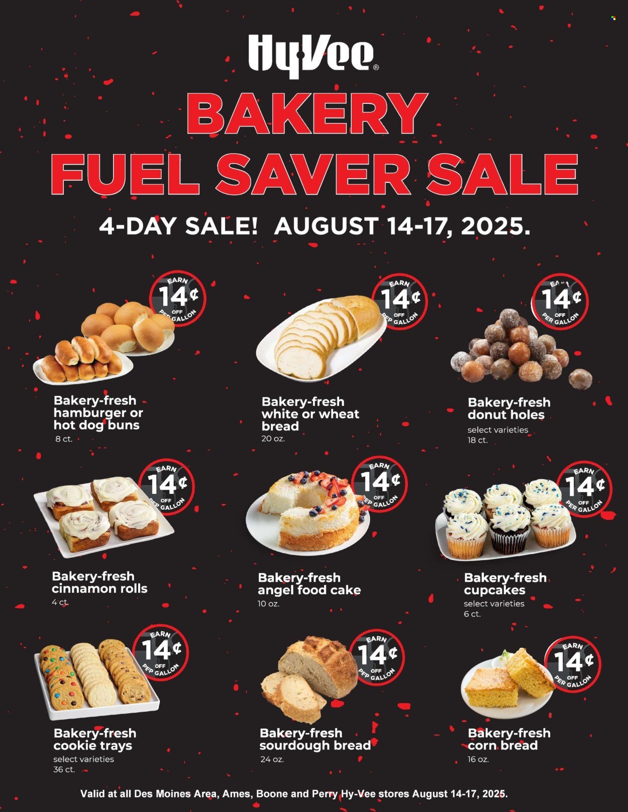 HY-VEE ad - 4-Day Bakery Fuel Saver Sale (2025-08-14 - 2025-08-17) | 1