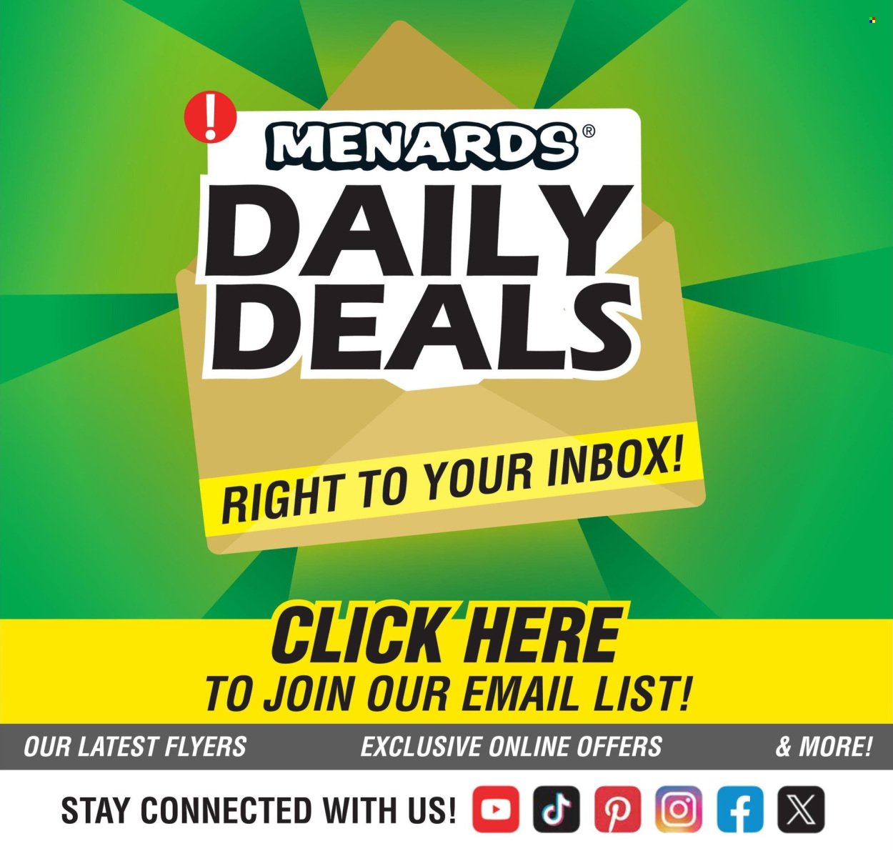MENARDS ad - Appliance Event