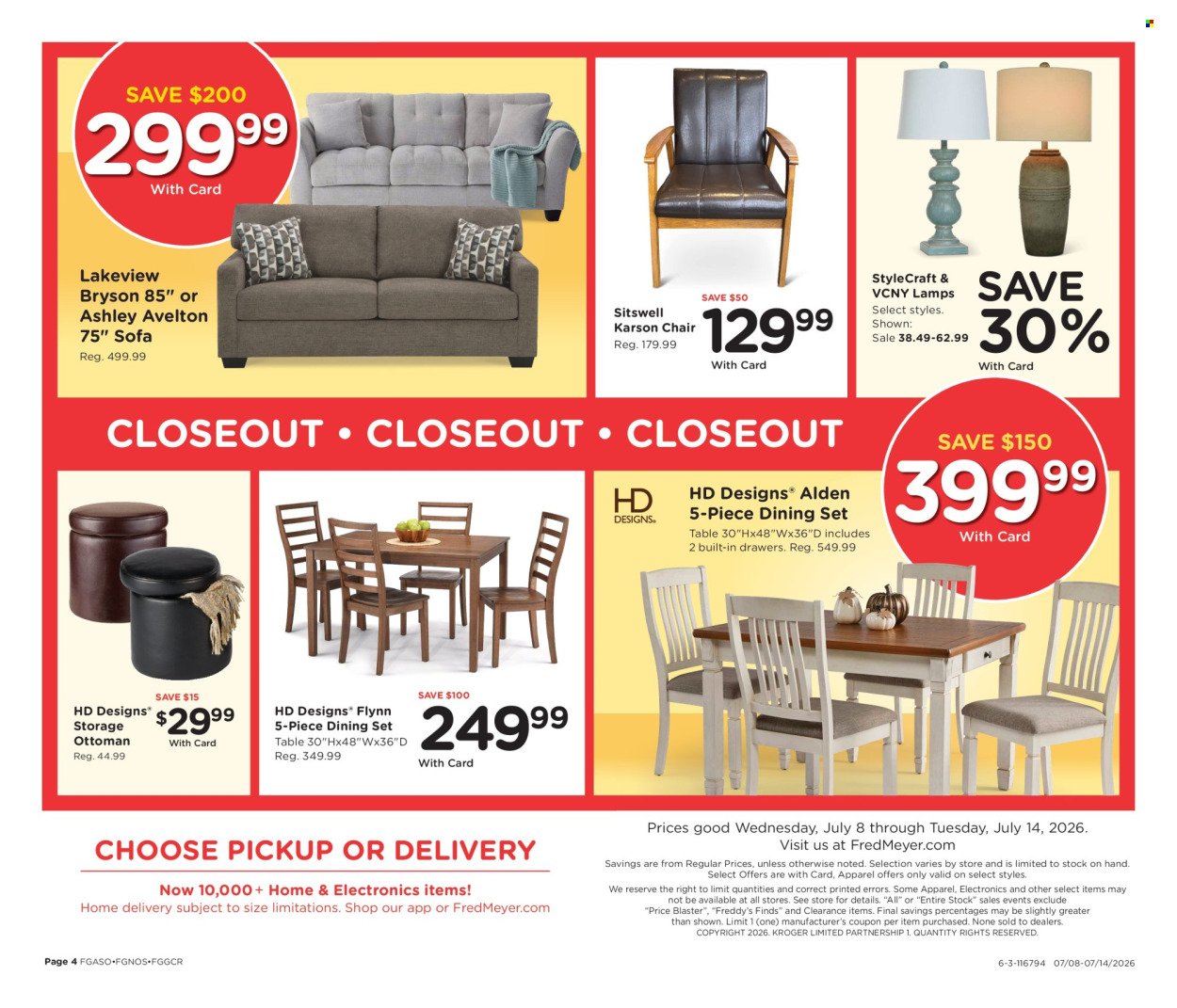 FRED MEYER ad - Home & Apparel