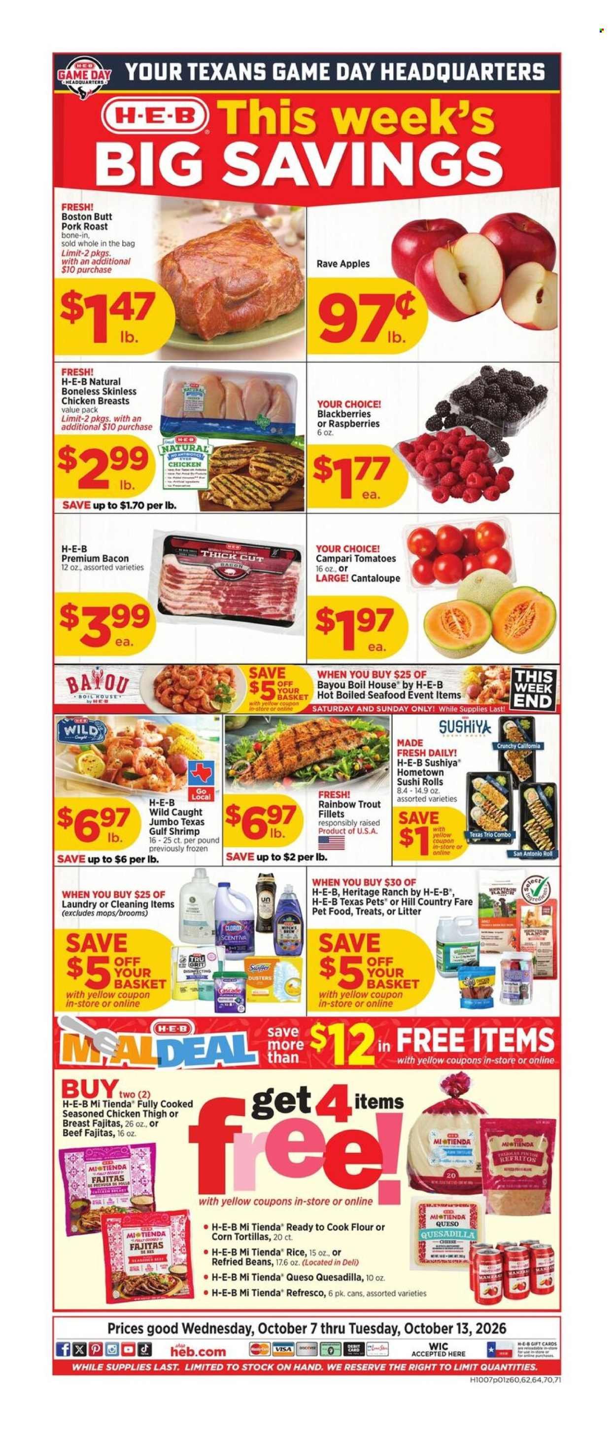 H-E-B ad - Weekly Ad