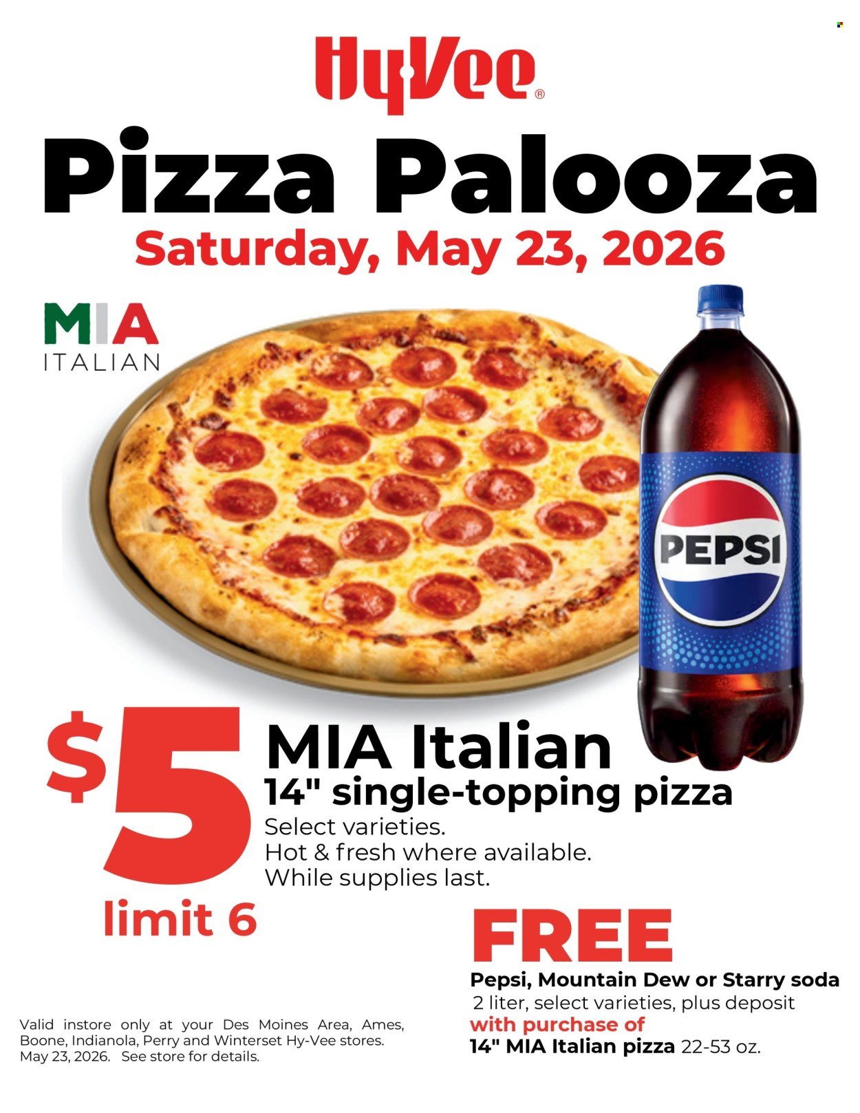 HY-VEE ad - Pizza Palooza!