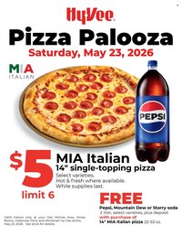 HY-VEE ad - Pizza Palooza!