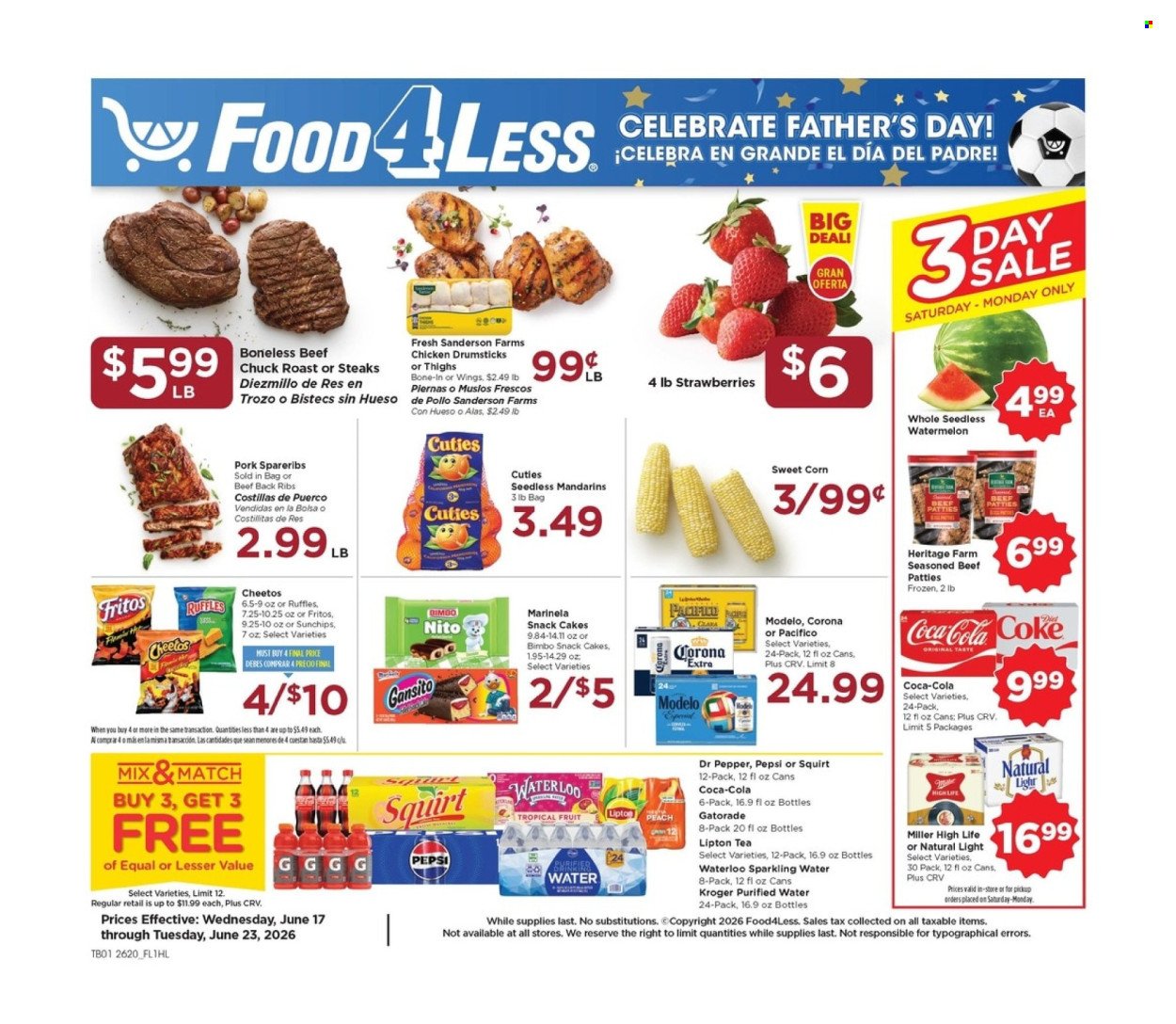 FOOD 4 LESS ad - Weekly Ad