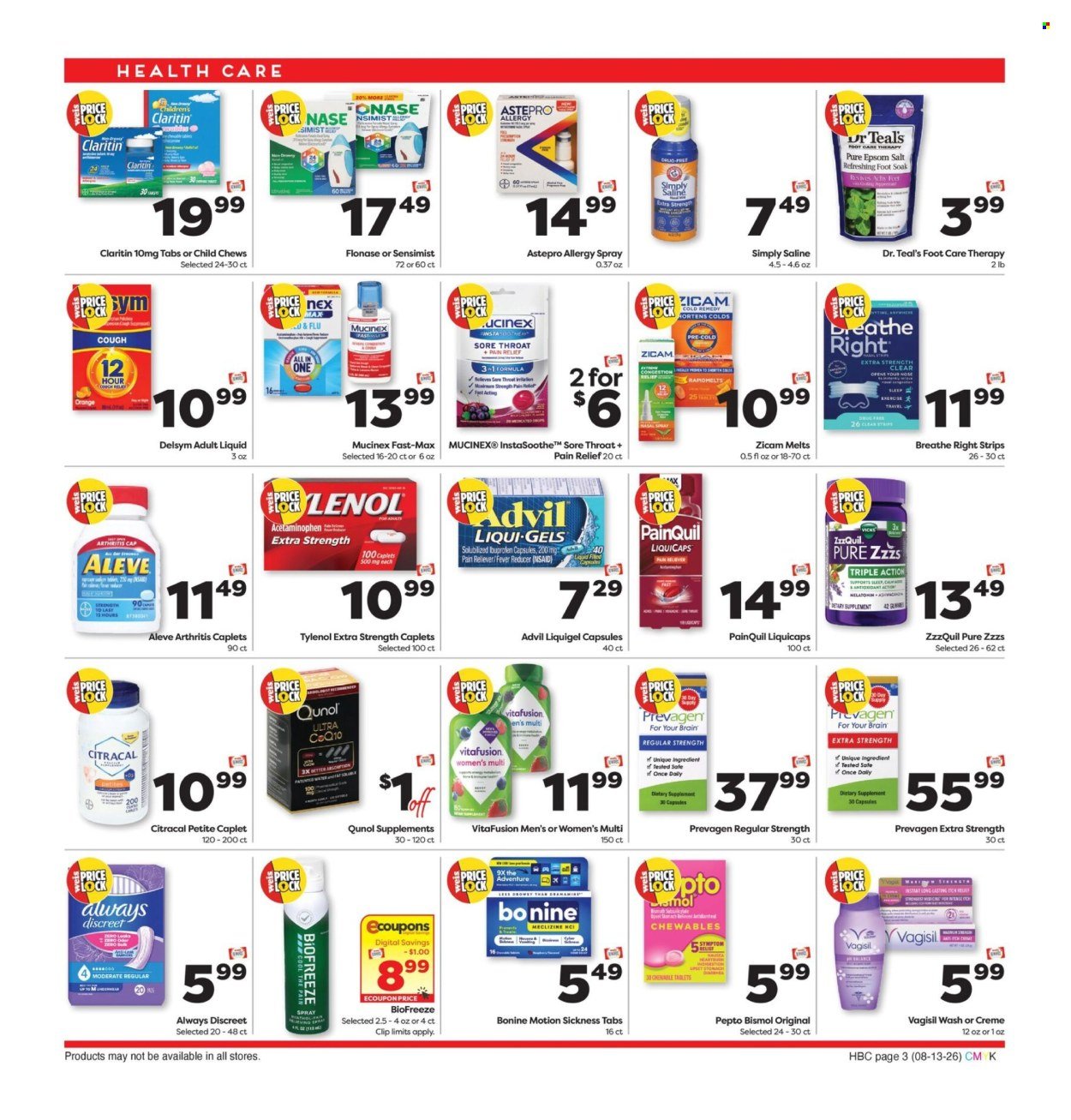 WEIS ad - Monthly Home