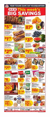 H-E-B ad - Weekly Ad