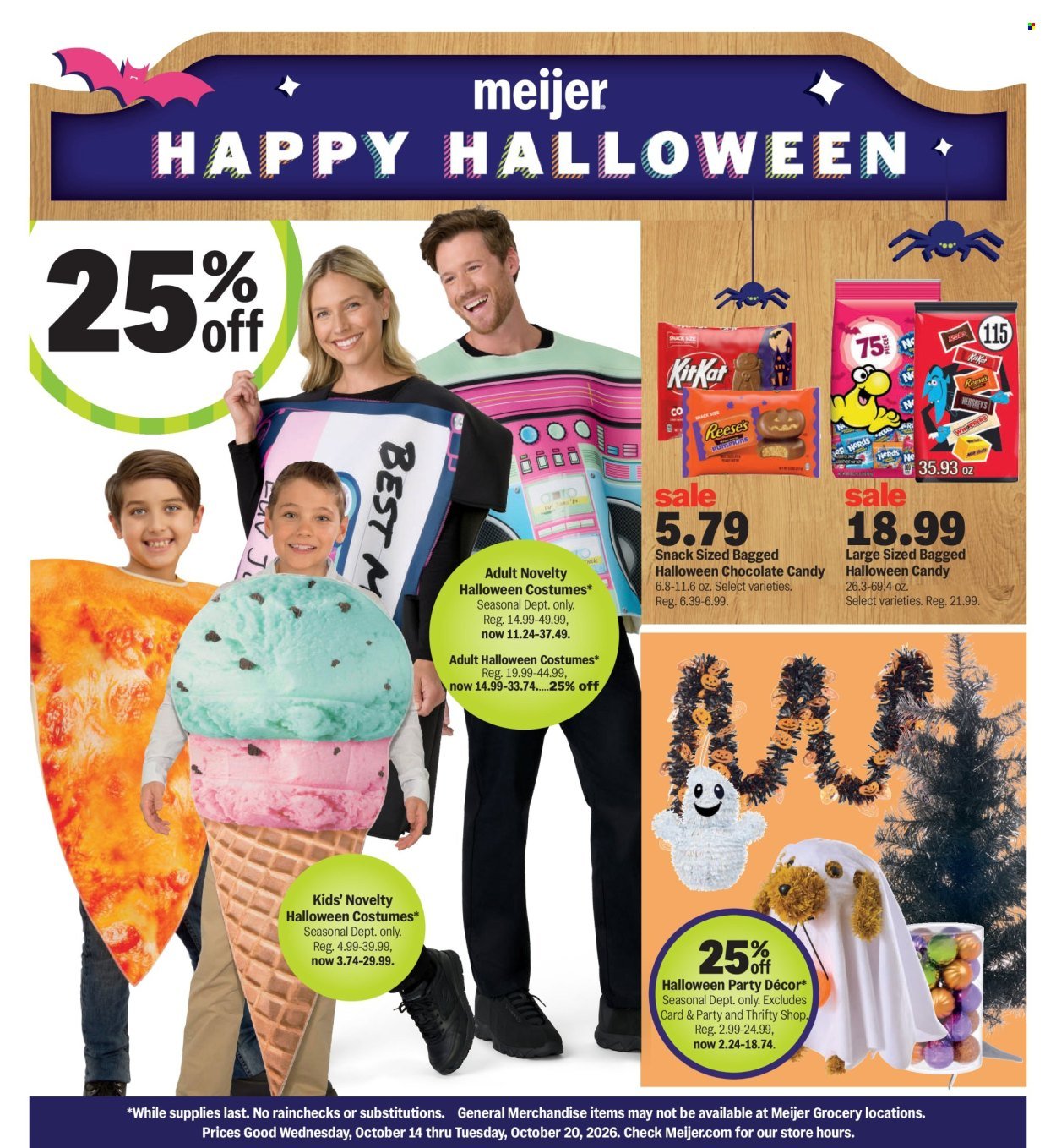 MEIJER ad - Halloween Deals