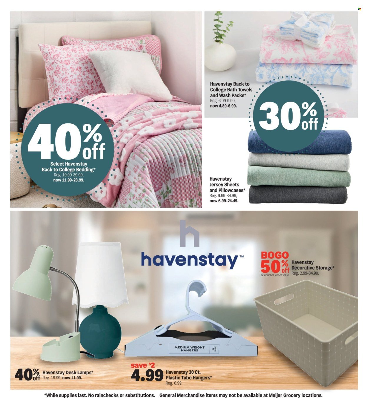 MEIJER ad - College Vibes. Real Low Prices