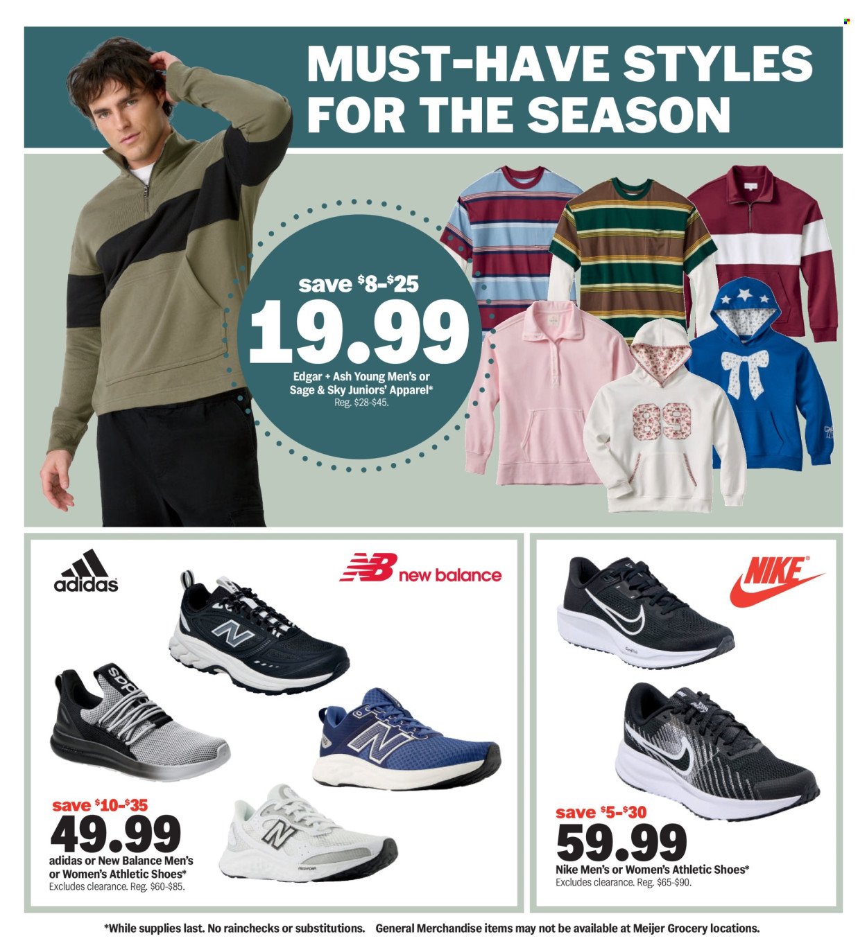 MEIJER ad - College Vibes. Real Low Prices