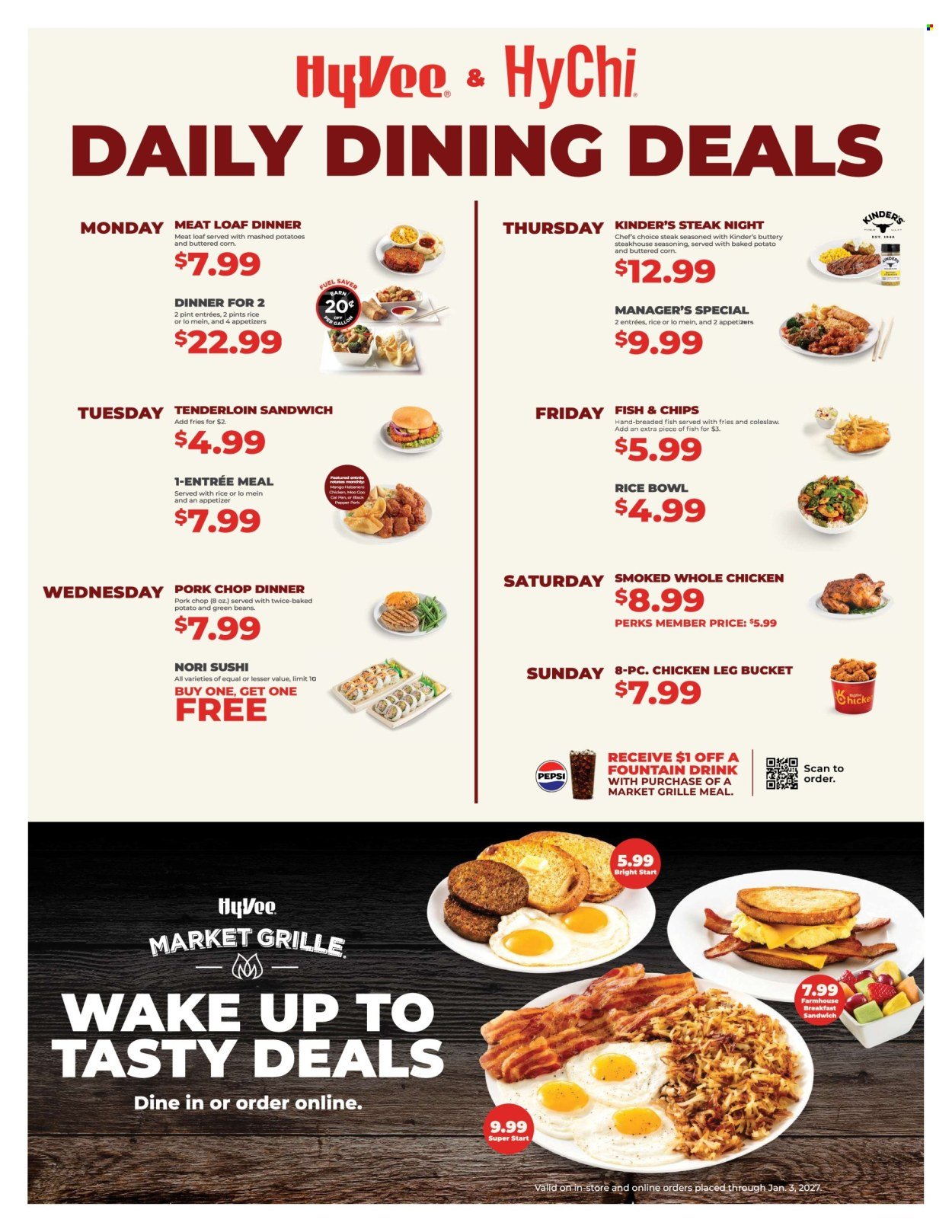 HY-VEE ad - Daily Dining Deals