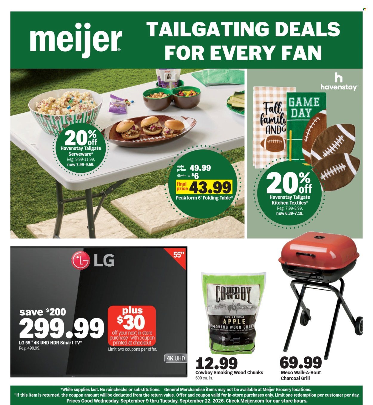 MEIJER ad - Tailgating Deals For Every Fan