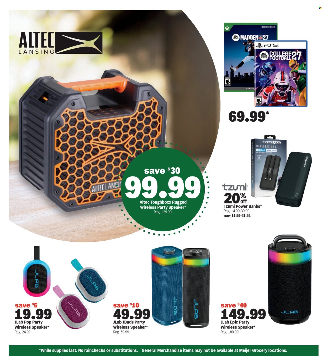 MEIJER ad - Tailgating Deals For Every Fan