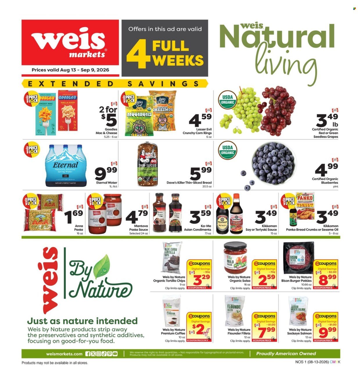 WEIS ad - Natural & Organic