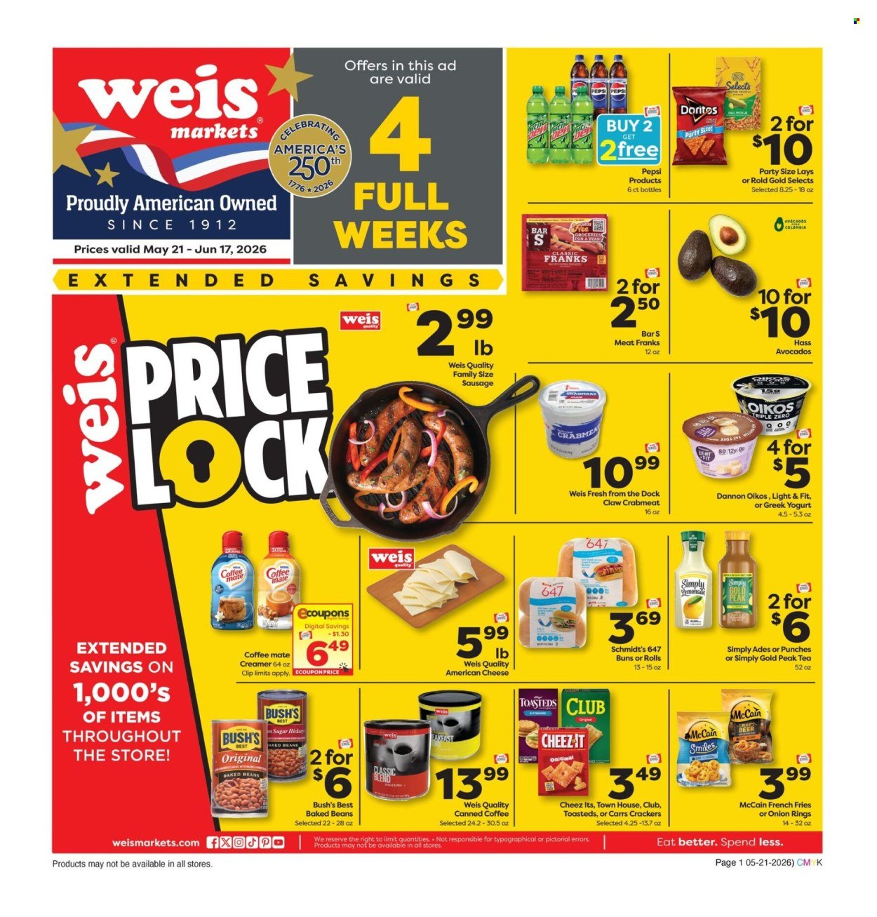 WEIS ad - Ad Specials