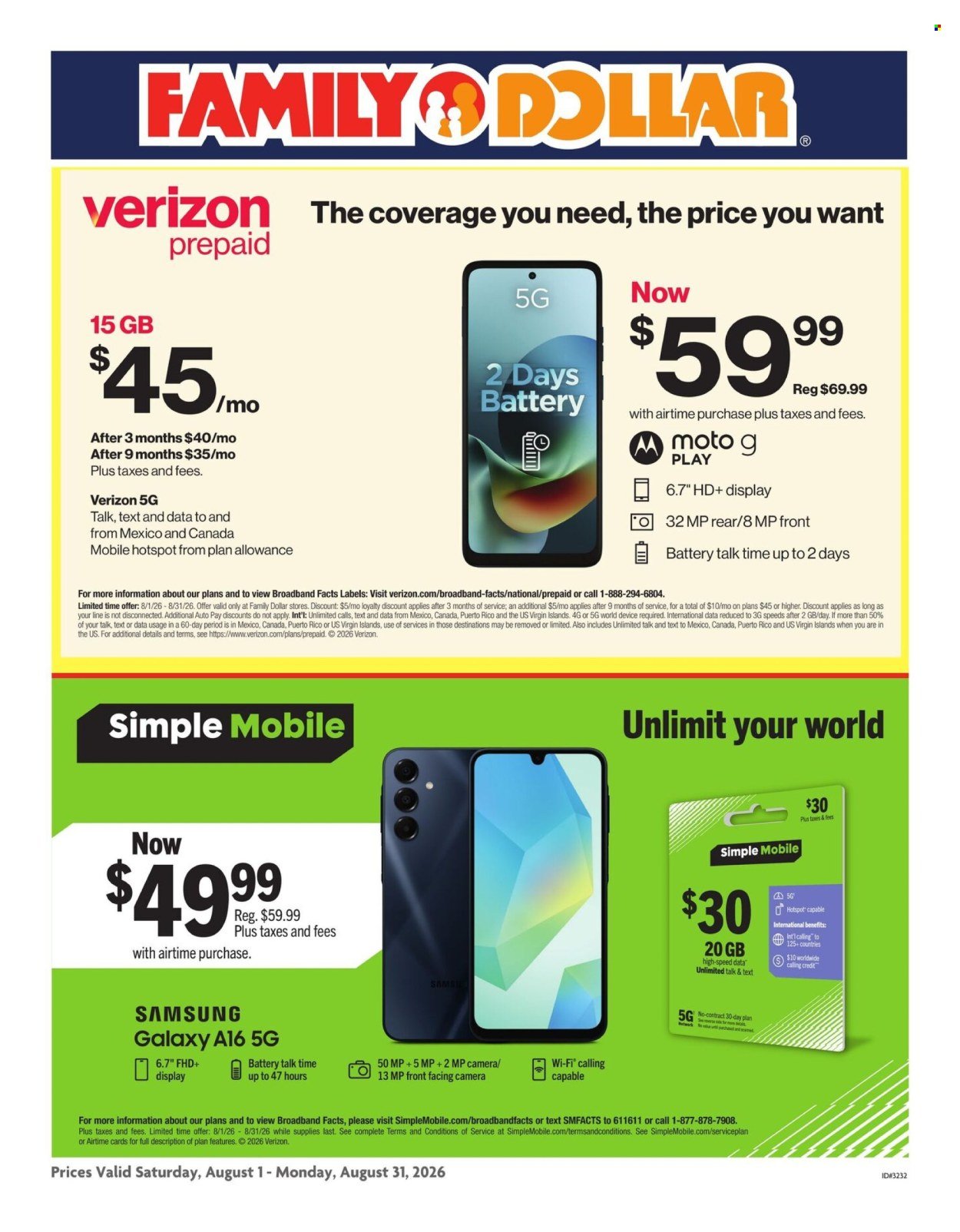FAMILY DOLLAR ad - Phone Ad