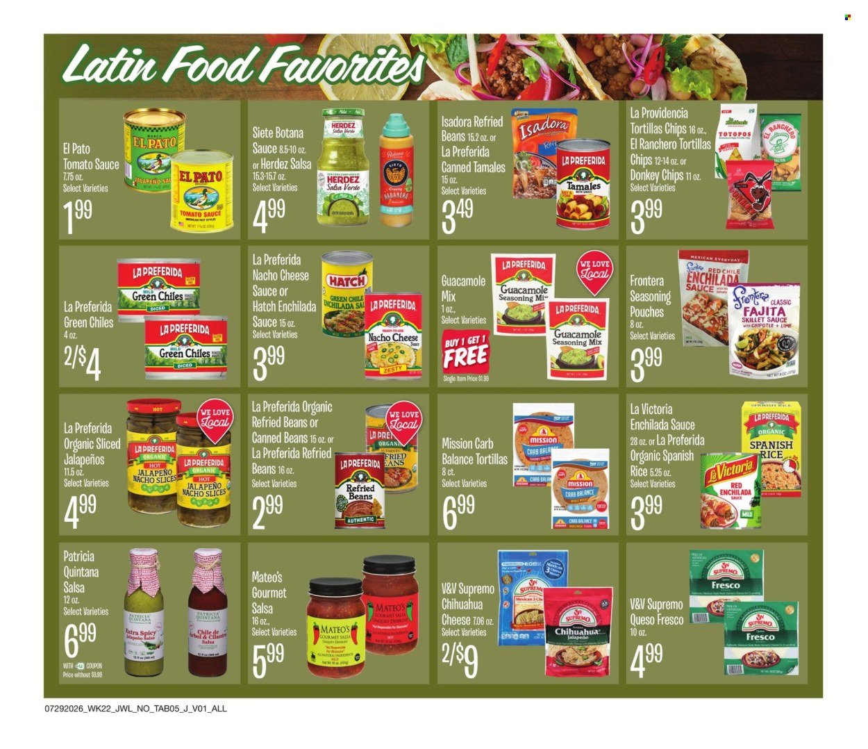 JEWEL OSCO ad - Organics Guide