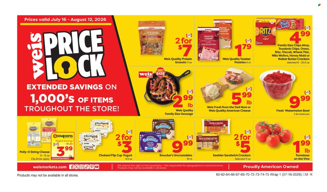 WEIS ad - Weekly Ad