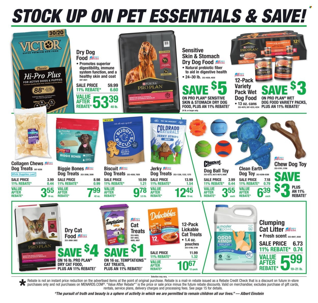 MENARDS ad - 11% Rebate* Sale