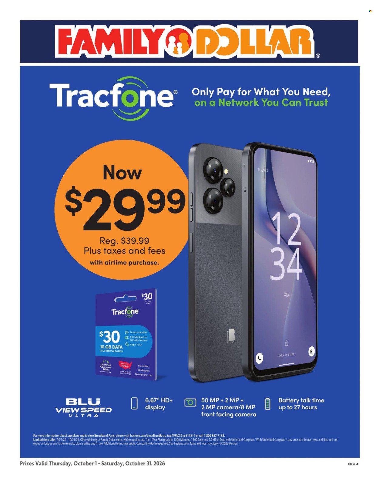 FAMILY DOLLAR ad - AT&T/Tracfone