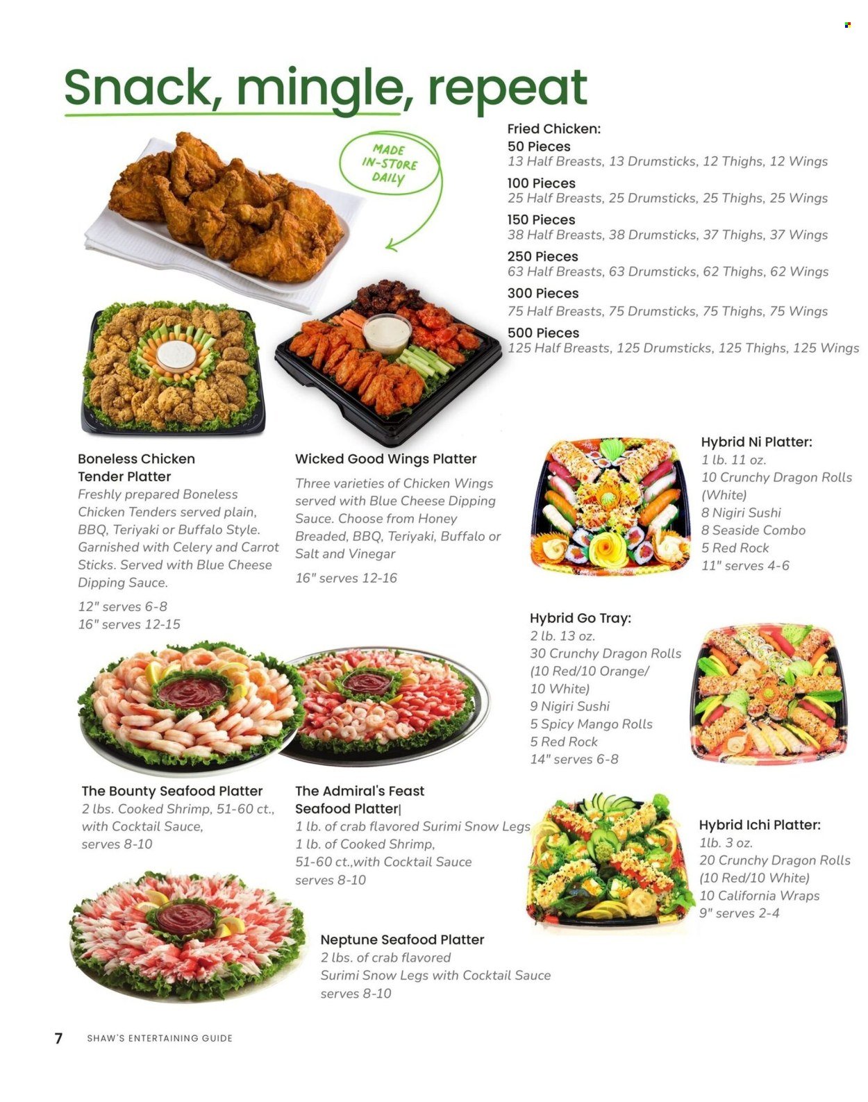 SHAW’S ad - Entertaining Guide