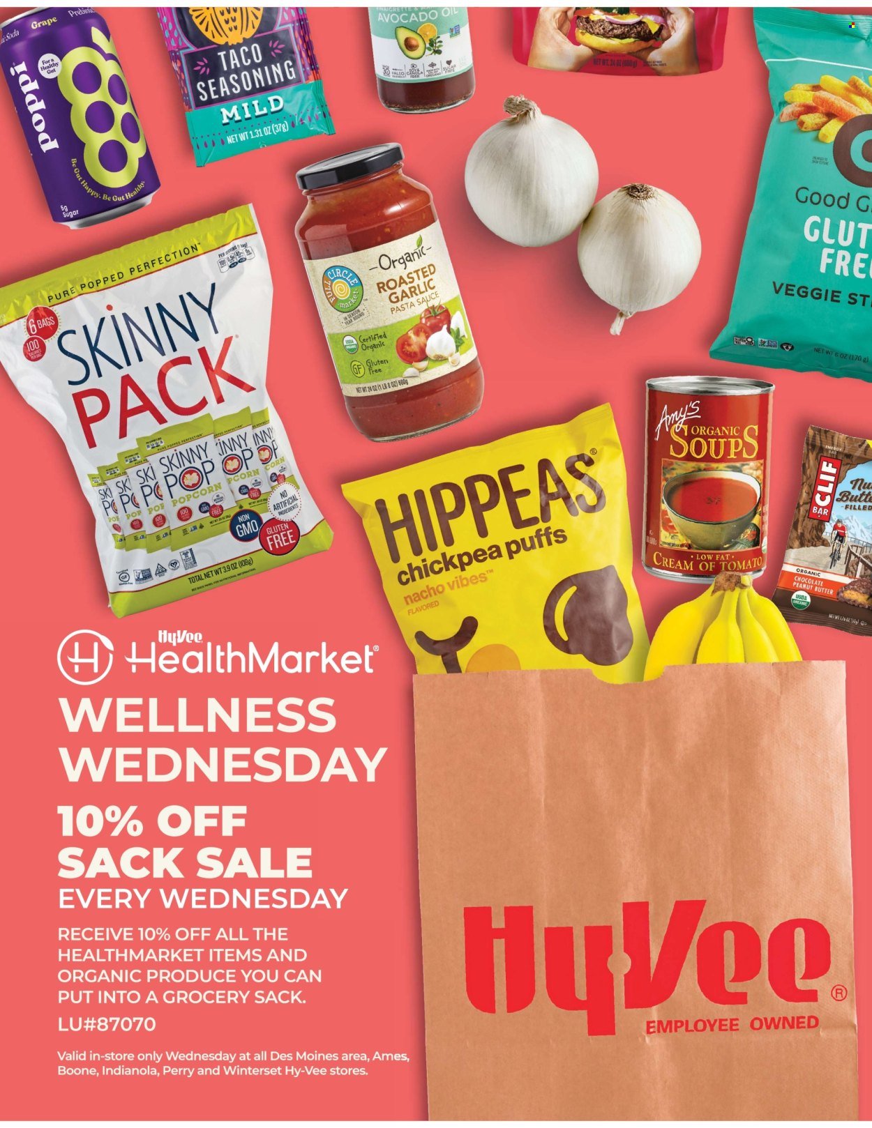 HY-VEE ad - Wellness Wednesday - Sack Sale