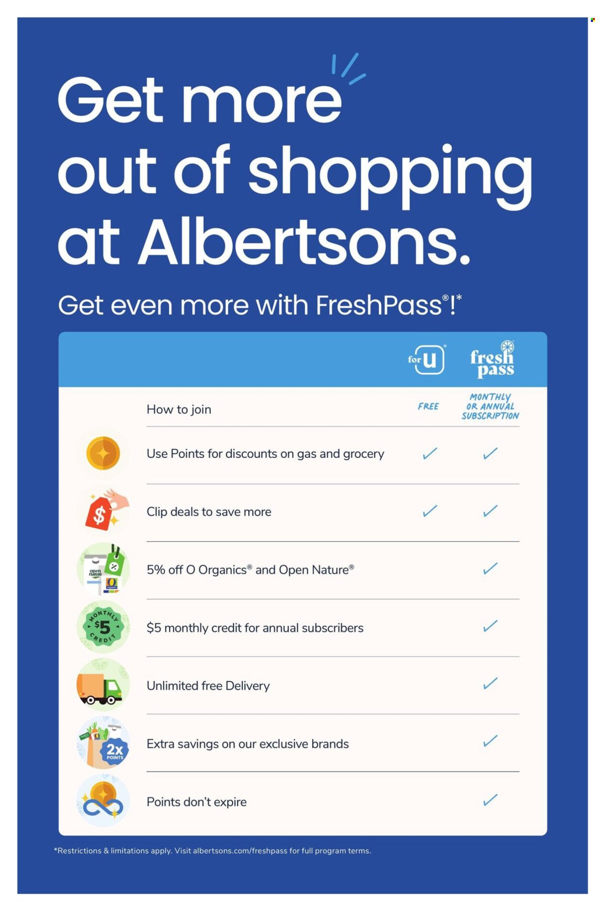 ALBERTSONS ad - Bonus Online Saving